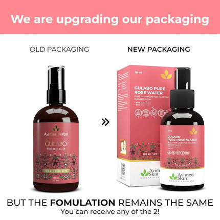 Avimee Herbal Gulabo Premium Rose Water Toner | For All Skin Types | 110 ml