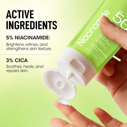 OG BEAUTY SCIENCE SPF 50 PA+++ Sunscreen | 5% Niacinamide & 3% Cica-50ml