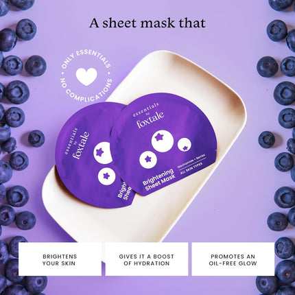 Foxtale Brightening Sheet Mask with Niacinamide and Berries 26g