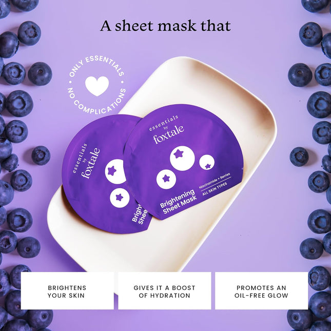 Foxtale Brightening Sheet Mask with Niacinamide and Berries 26g
