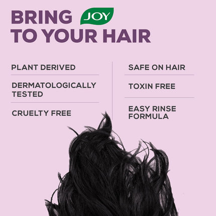 Joy Hair Fruits Shining Black Conditioning Shampoo Enriched with Amla & Black Grapes, 340 ml