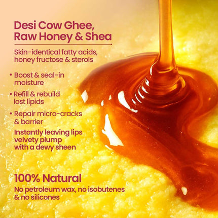 Nat Habit Lip Balm Fresh Beetroot Squalane 8gm Lip Butter With Desi Ghee & Raw Honey