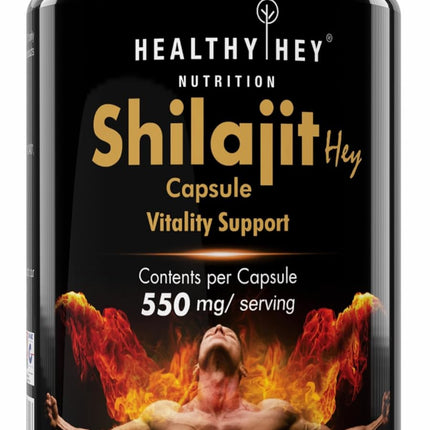 HealthyHey Nutrition Shilajit- 100 Vegetable Capsules