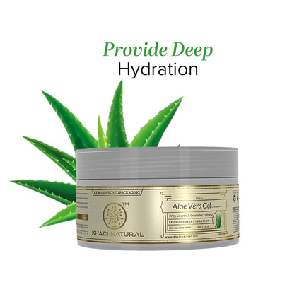 Khadi Natural Aloe Vera Gel | Deeply Moisturizing-200g