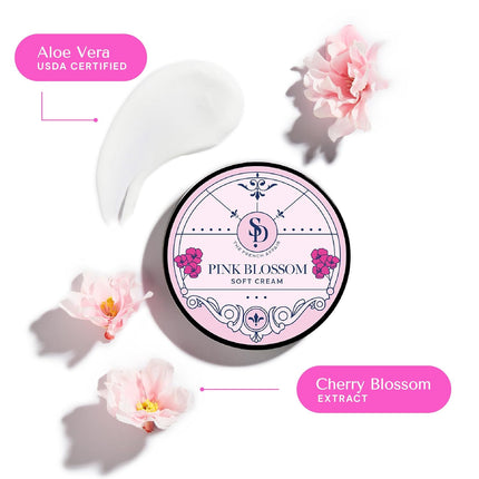 ST. D'VENCÉ Pink Blossom Soft Moisturizing Cream With Cherry Blossom, Shea Butter And Almond Oil-200g