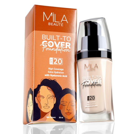 Mila Beauté Built to Cover Liquid Foundation -30ml