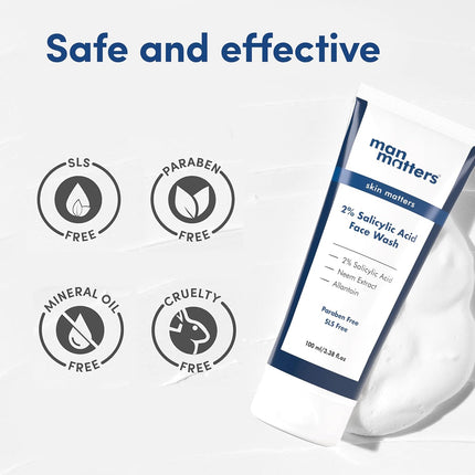 Man Matters Clear 2% Salicylic Acid Face Wash