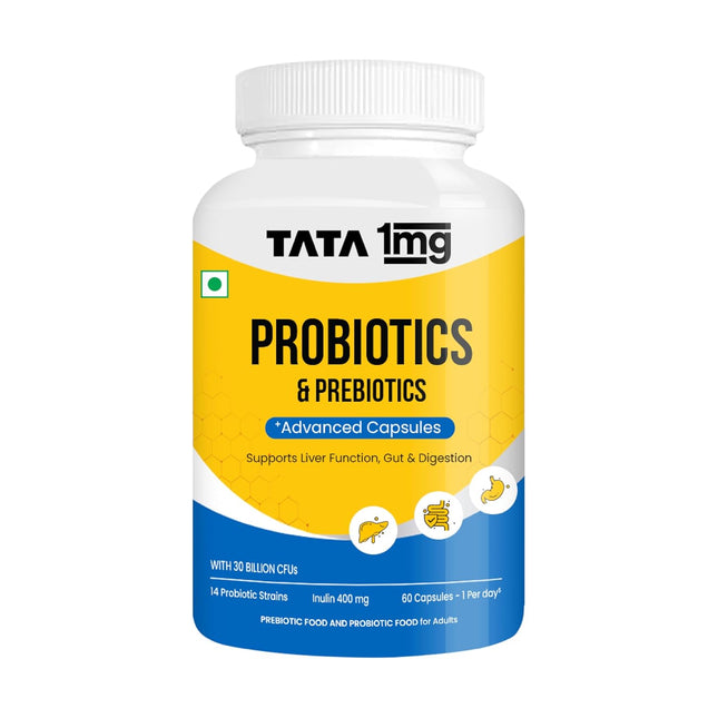 Tata 1mg Probiotics 30 Billion CFUs+ 60 Capsules