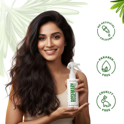 UrbanBotanics Rosemary Water Spray for Hair Growth All Hair Types, 100ml