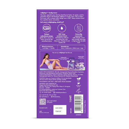 Bombae Rollplay Glow Body Razor with roller