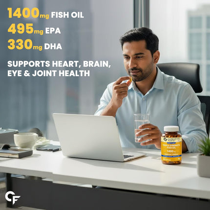 Carbamide Forte Omega 3 Fish Oil 1400mg | 90 Softgel Capsules