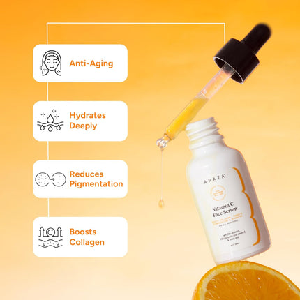 Arata 20% Vitamin C Face Serum for Glowing Skin -30 ml