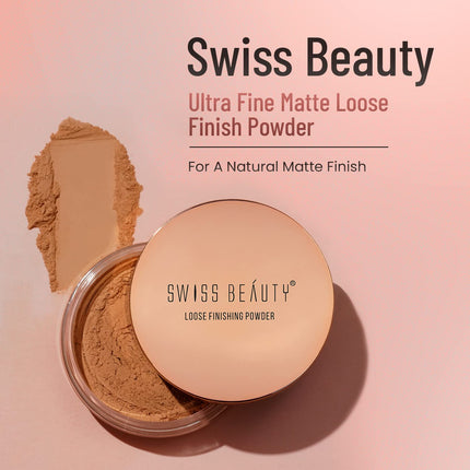 Swiss Beauty Ultra Fine Loose Finish Powder Banana Powder-8gm