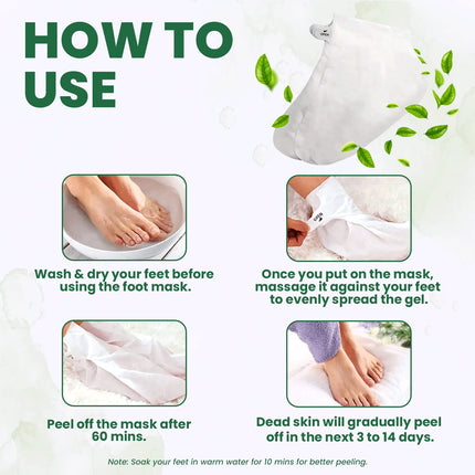 Azah Foot Mask Peeling Feet Mask [Pair of 2]
