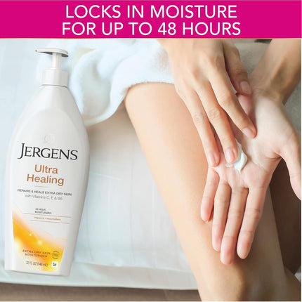 Jergens Ultra Healing Extra Dry Skin Liquid Moisturizer, 32 Ounces-946ml