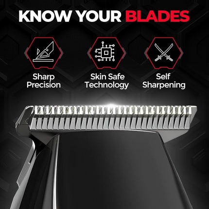 Beardo Apex Go Trimmer Men 80-Min Run Time - Powerful 5500 RPM motor