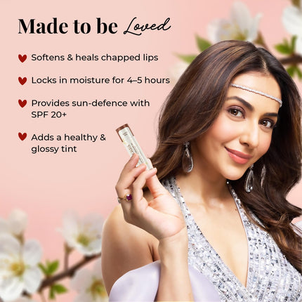 Just Herbs Tinted Lip Balm for Men and Women -4g