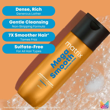 Matrix Mega Smooth Sulfate-free Shampoo with Squalene-200ml