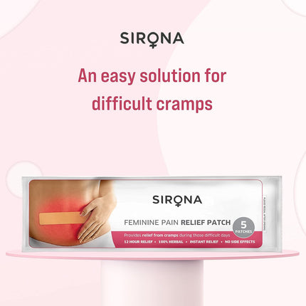 Sirona Herbal Period Pain Relief Patches - Pack Of 10