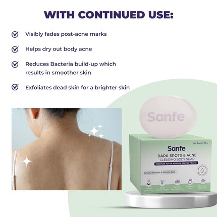 Sanfe Dark Spots & Acne Clearing Body Soap-75g