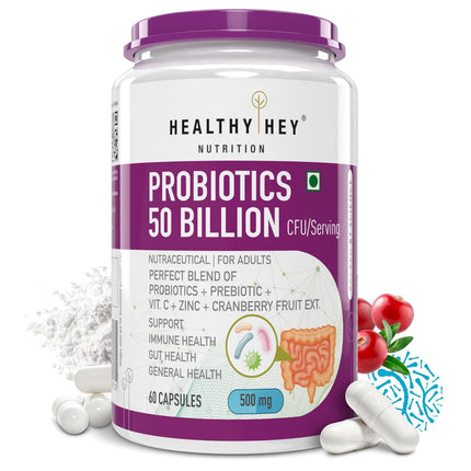 Healthy Hey Nutrition Probiotics  60 Veg Capsules
