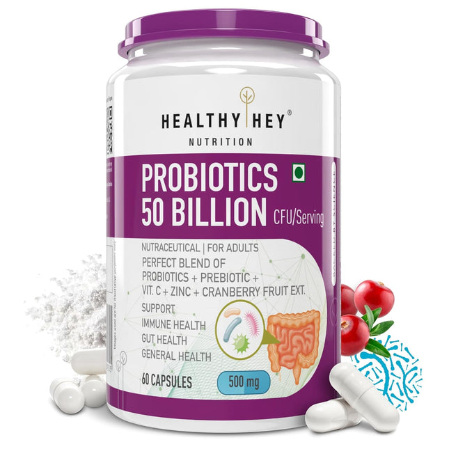 Healthy Hey Nutrition Probiotics  60 Veg Capsules