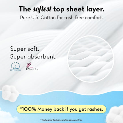 Plush Ultra-Thin Sanitary Napkins for Women, 25 Pcs | Super Absorbent Heavy Flow XXL Pads + 4 Panty Liners
