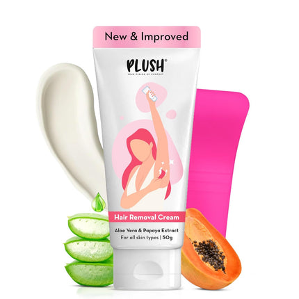 Plush 10-min Hair Removal Cream   All Skin Types - 50g