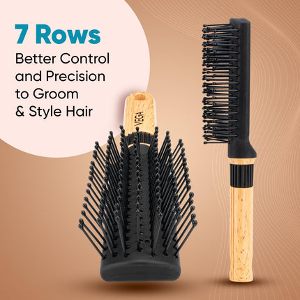 Vega Compact Hair Brush for Women & Men