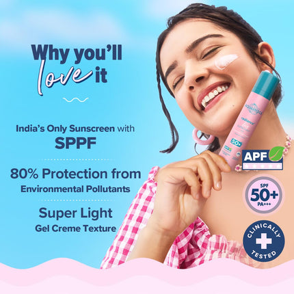 Aqualogica Radiance+ Dewy Sunscreen with Watermelon & Niacinamide with SPF 50 & PA++++ - 50g