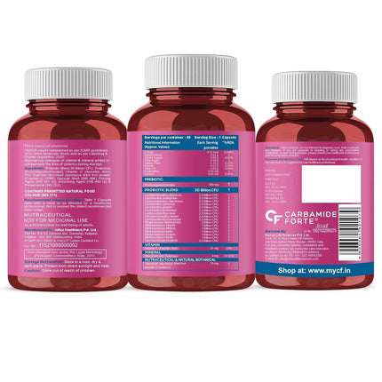 Carbamide Forte Probiotics Supplement - 60 Veg Capsules