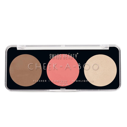 Swiss Beauty Cheek-A-Boo 3 In One Blusher -8g