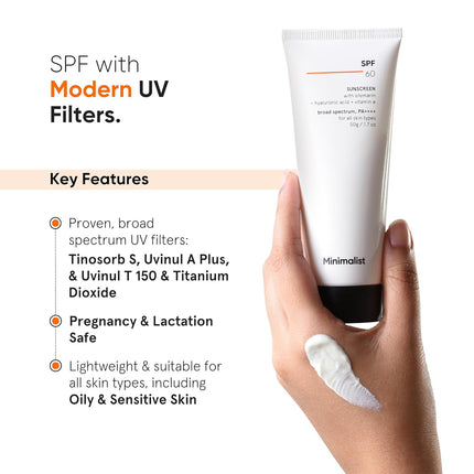 Minimalist Sunscreen SPF 60 PA ++++ -50gm