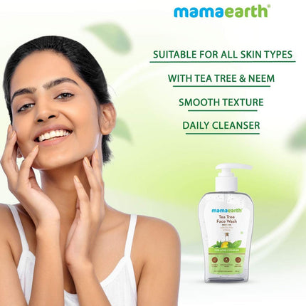 Mamaearth Tea Tree Oil Control Face Wash For Men & Women | 250 ml