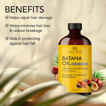 Botanic Hearth Raw Batana Oil for Hair Growth-118ML