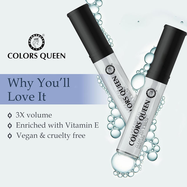 Colors Queen Clear Lash & Brow Mascara – 7ml