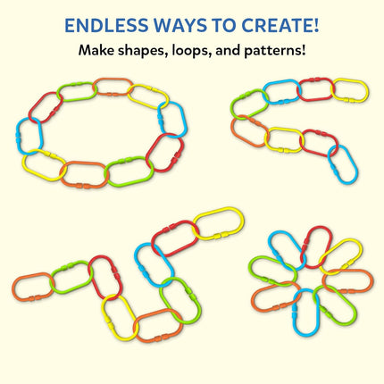 Skillmatics Connectable Learning Link Toy for Toddlers  for Ages 10–24 Months, Set of 15 Links