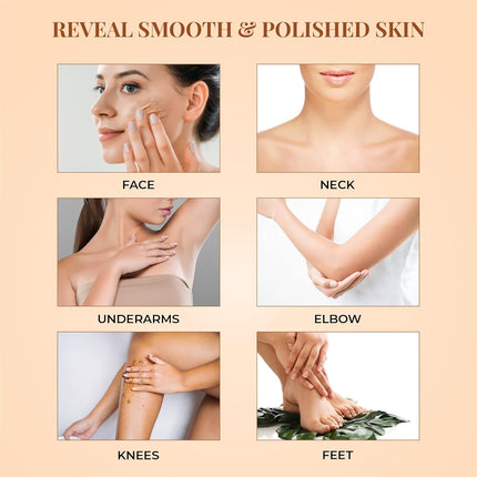 Just Herbs Coffee Body Scrub Walnut Exfoliating Detan Face & Body Scrub For Men & Women 100 Ml