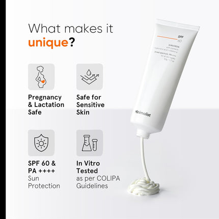 Minimalist Sunscreen SPF 60 PA ++++ -50gm
