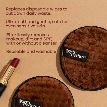 Earth Rhythm Instant Makeup Remover Pads -Pack of 2