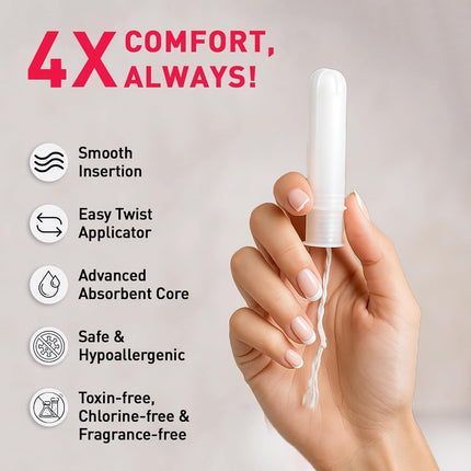 Sirona Regular Flow Tampons with Applicator - 16 Pieces