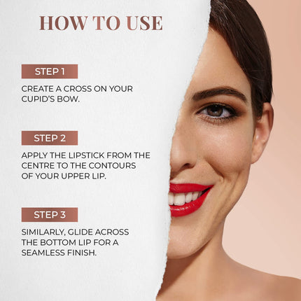 Just Herbs Ayurvedic Creamy Matte Lipstick -1.8gm