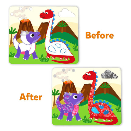 Skillmatics Paper Dot It Sticker Art Activity - Dinosaurs, Mess-Free Fun for Kids, 500+ Stickers