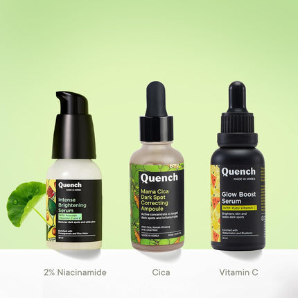 QUENCH BOTANICS Quench Dark Spot Correcting Serum with Cica Herb Repair & Hyaluronic Acid-30ML