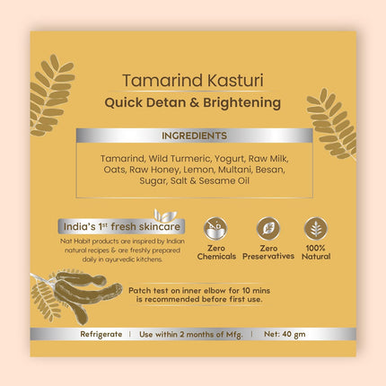 Nat Habit Tamarind & Kasturi Haldi Face Pack- 40g