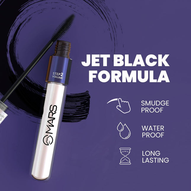 MARS Double Trouble Volumizing and Lengthening Mascara -Black-15ml