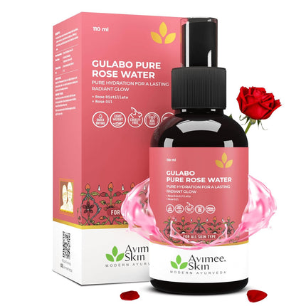 Avimee Herbal Gulabo Premium Rose Water Toner | For All Skin Types | 110 ml