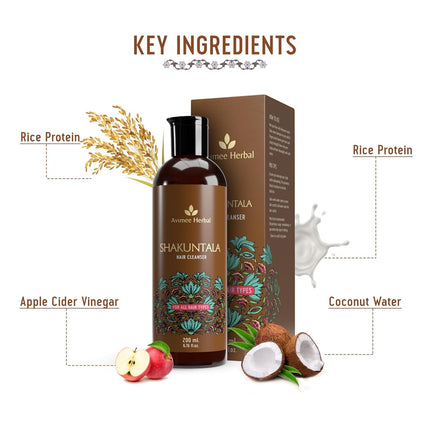 Avimee Herbal Shakuntala Hair Cleanser Shampoo For Men & Women | 200 ml