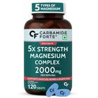 Carbamide Forte 5X Strength Magnesium Supplement 2000mg - 120 Tablets