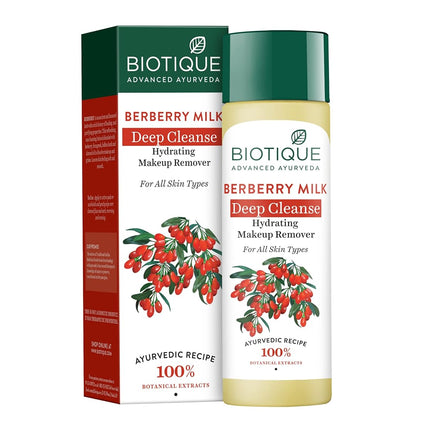 Biotique Berberry Milk Deep Cleanse Makeup Remover For All Skin Types, 120ml